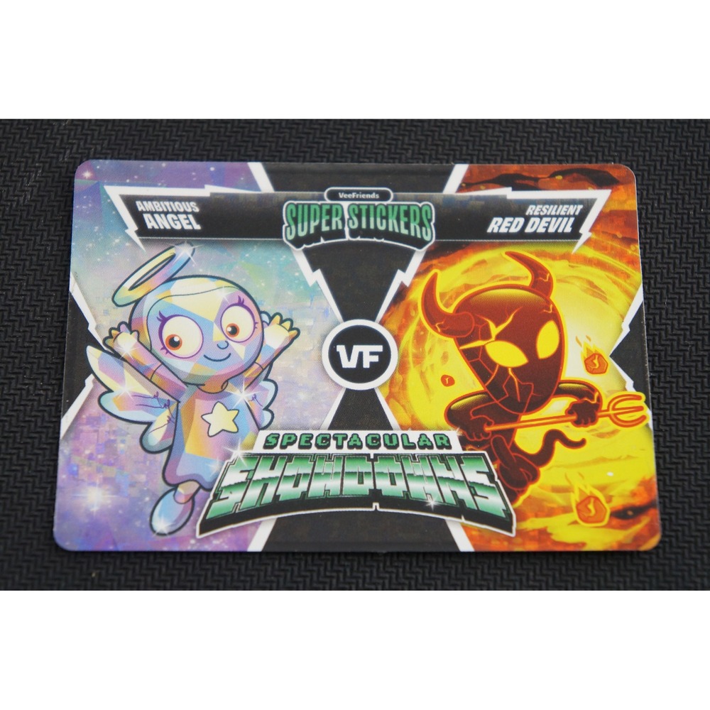 VeeFriends Super Stickers Showdowns Ambitious Angel Resilient Red Devil